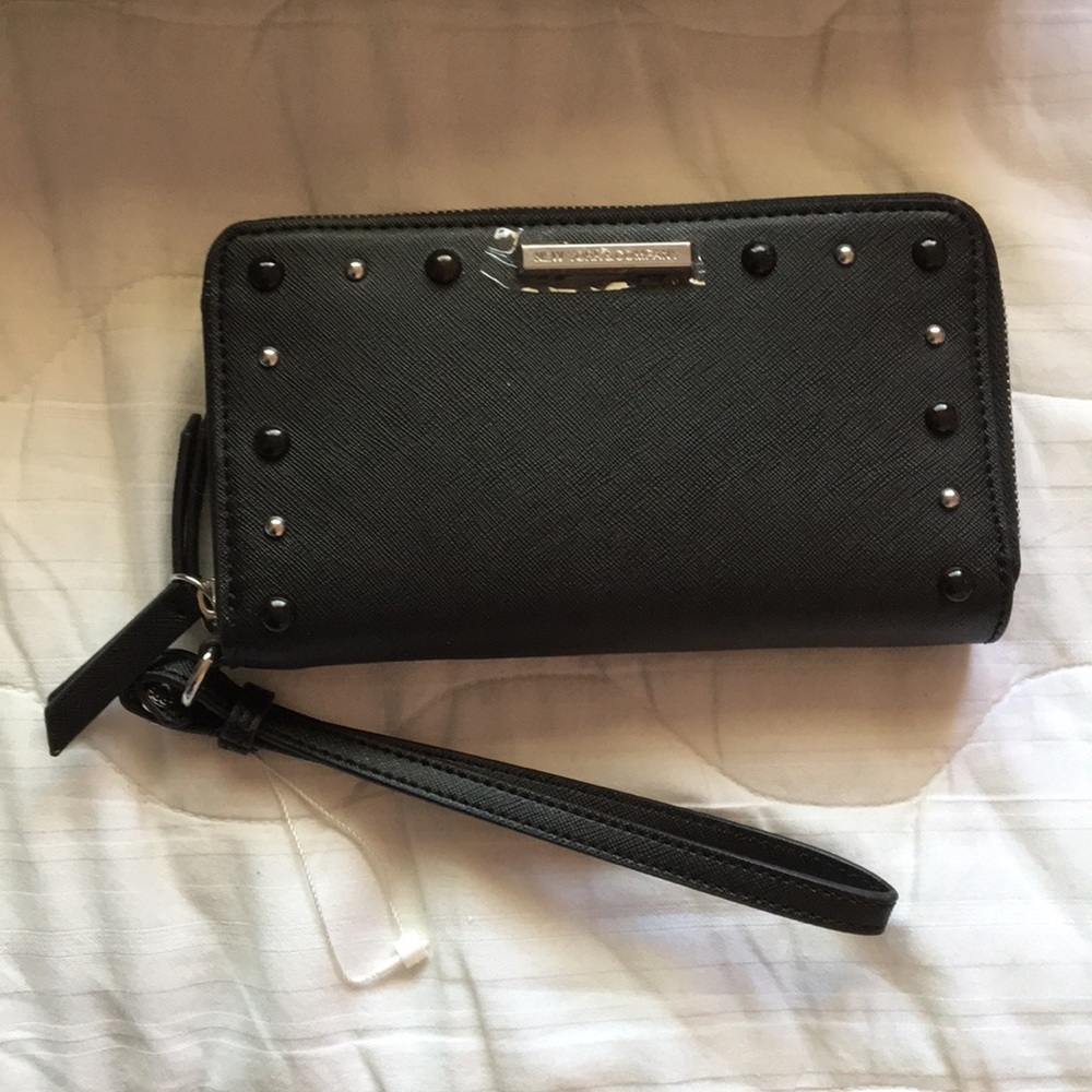 Black and Silver Studded Wallet